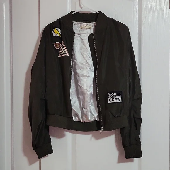 Patch work bomber jacket - Picture 8 of 8